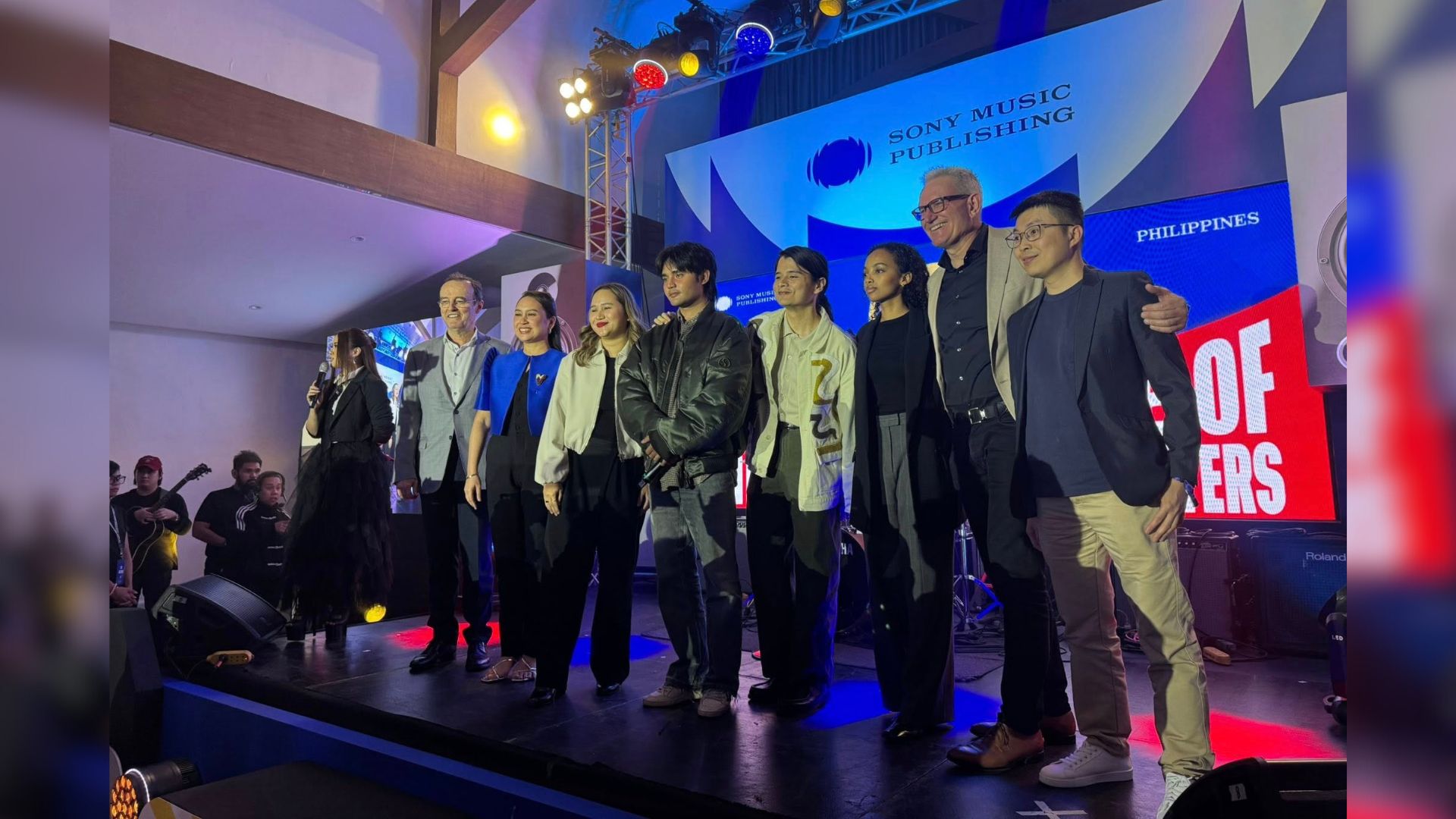 SB19 Pablo, Paolo Benjamin of Ben&Ben with Sony Music Publishing executives for Sony Music Publishing PH Launch